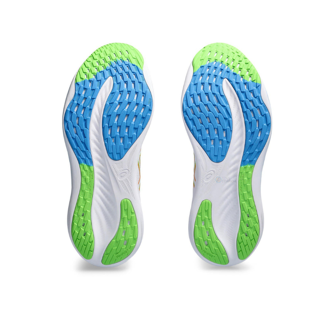 Gel - Nimbus 26 - Branco com Azul e Verde
